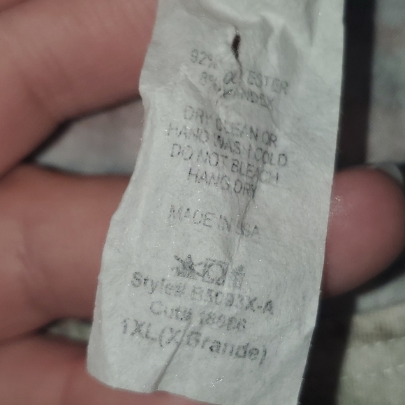 Earthtones Cream Tan Orange Sleeveless Tanktop 1X - Picture 7 of 8